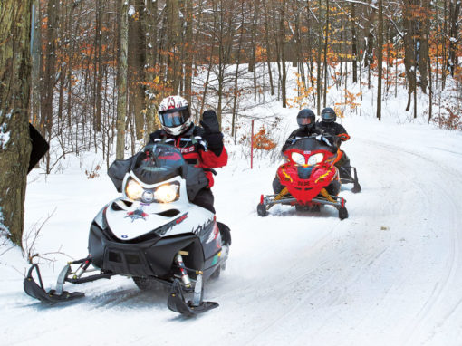 Snowmobiling